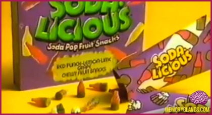 Look at you with your pun on 'soda' and 'delicious'. And 'so delicious'. You classy, delicious treat. I think there was a lime one that was particularly awesome. And grape? So delicious.